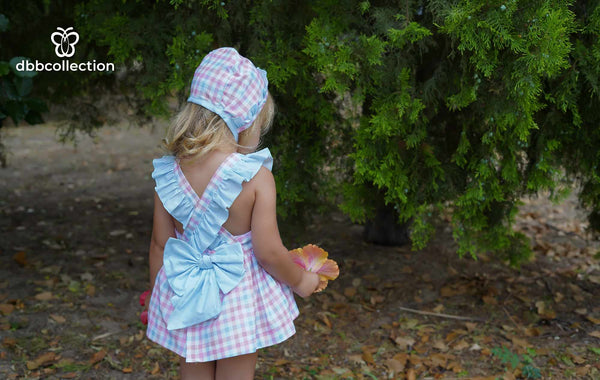 Dbb Multicoloured Dress, Pants & Bonnet Set - 19801