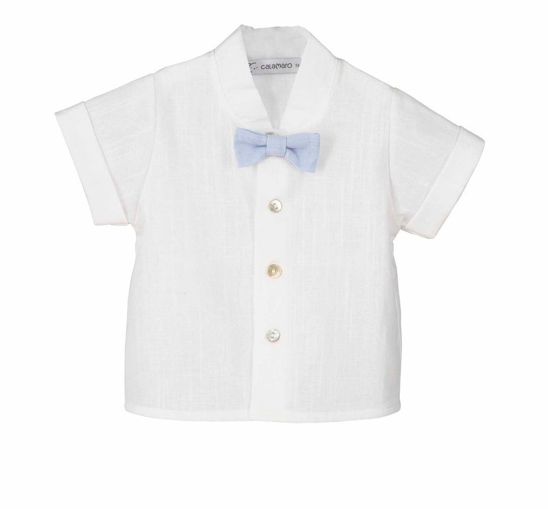 Calamaro Excellent Boys Shirt & Shorts Set With Dickybow - 17972-N