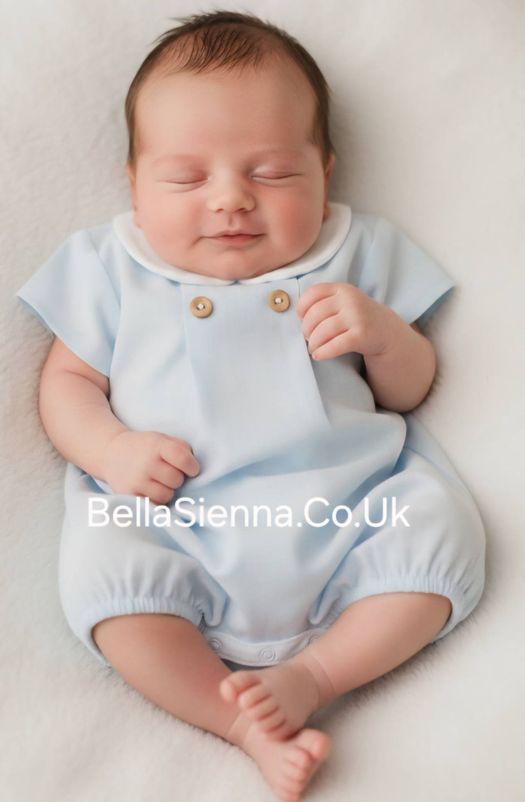 Rapife Boys Light Blue & White Romper - 4208