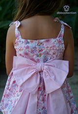 Dbb Floral Print Dress With Big Bow On The Back - 20102