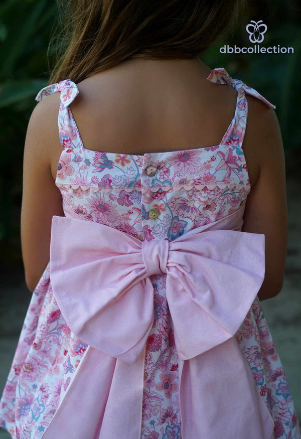 Dbb Floral Print Dress With Big Bow On The Back - 20102