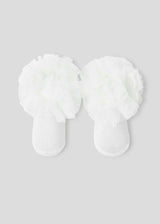 Mayoral Newborn Ivory Bow Socks and Headband Set Organic Cotton 9710