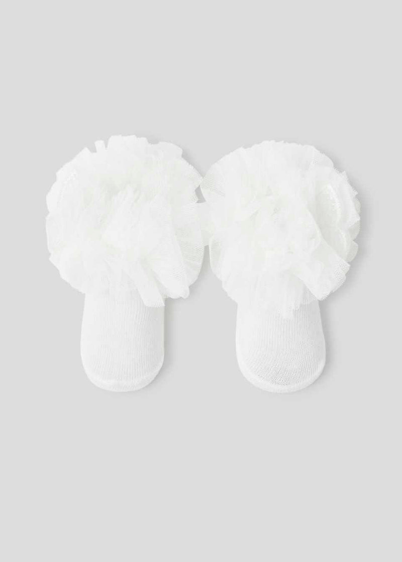 Mayoral Newborn Bow Socks and Headband Set Organic Cotton 9710