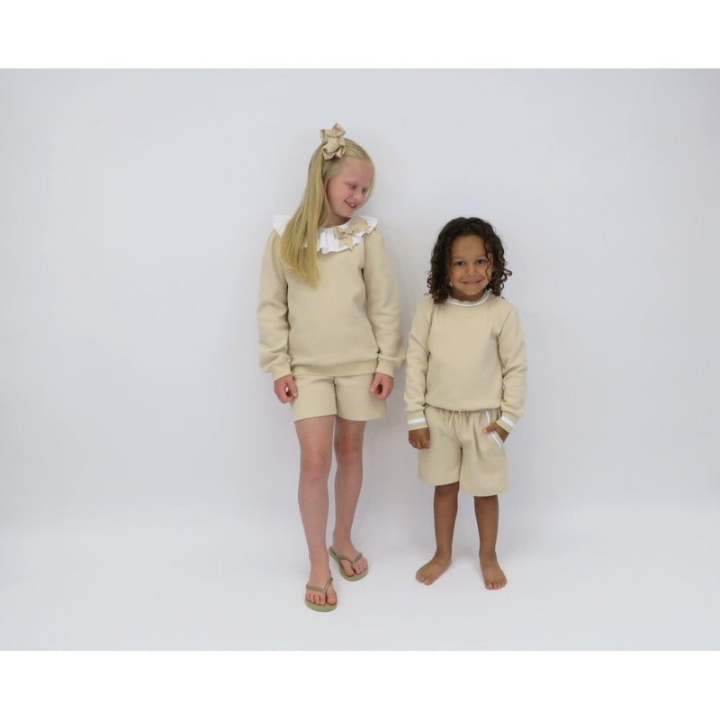 HARRIS KIDS "Toby" Boys Tracksuit Short Set - Beige