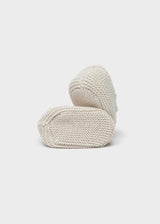Mayoral Newborn Booties Beige 9749