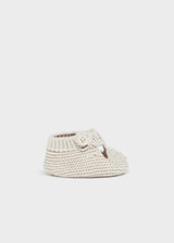 Mayoral Newborn Booties Beige 9749