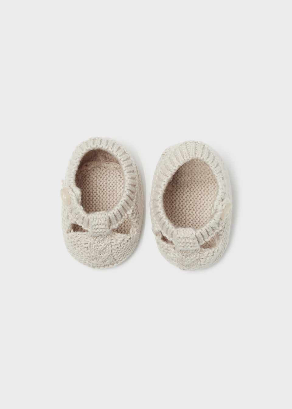 Mayoral Newborn Booties Beige 9749