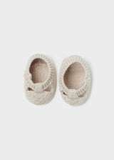 Mayoral Newborn Booties Beige 9749