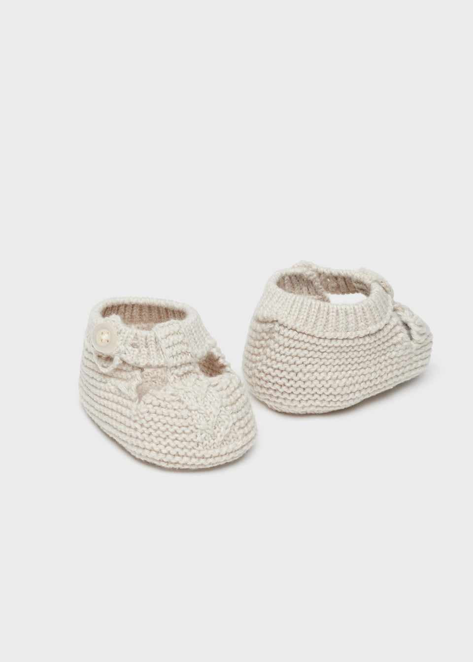 Mayoral Newborn Booties Beige 9749