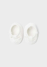 Mayoral Newborn Tricot Booties Off White 9749