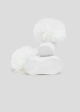 Mayoral Newborn Ivory Bow Socks and Headband Set Organic Cotton 9710