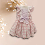 Basmarti Pink & Lilac Puffball Dress - 24410