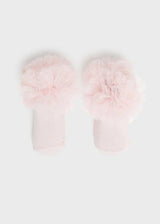 Mayoral Newborn Bow Socks and Headband Set Organic Cotton 9710 - Nude Pink