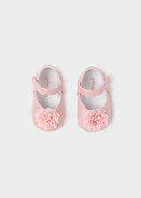 Mayoral Newborn Mary Janes with Flower Pink 9740