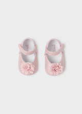 Mayoral Newborn Mary Janes with Flower Pink 9740