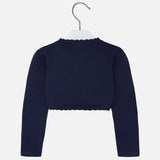 Mayoral Girls Navy Blue Cotton Cardigan - 320