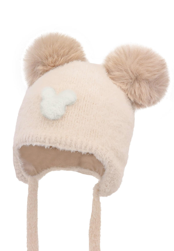Jamiks Beige Unisex Knitted Hat - ALLYS