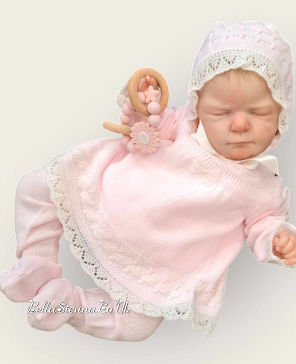 Mac ilusion Baby Knitted Outfit 7417 Pink