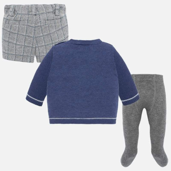 Mayoral Baby Boys Three Piece Set - Jumper, Shorts & Tights - 2206