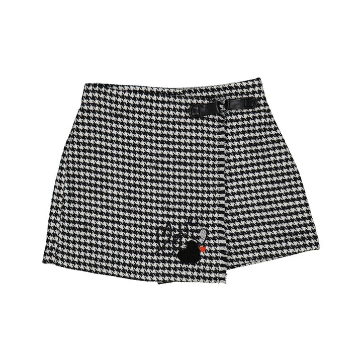 Mayoral Top, Skort & Matching Scrunchie Set - 4006 4907 - Black Dog Tooth
