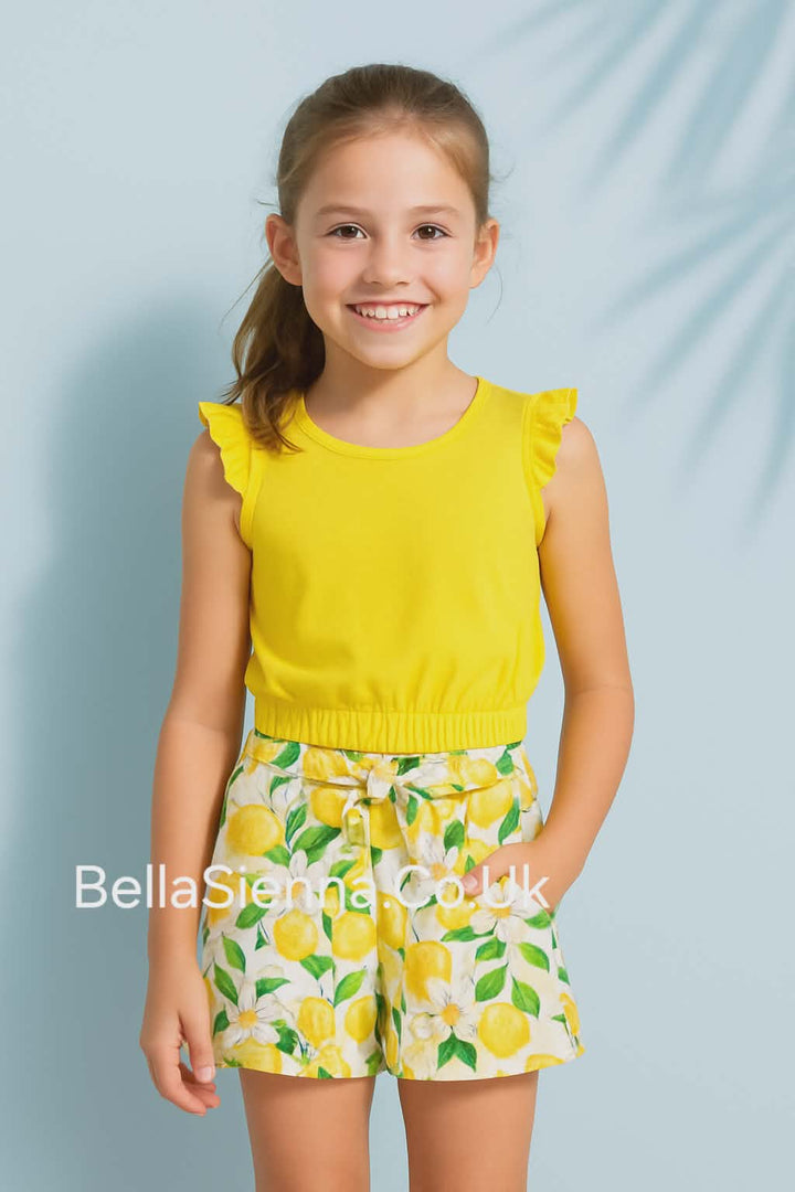 Mayoral Girls Floral Short Set Summer- 3214