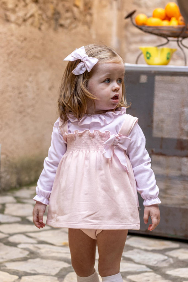 Calamaro Girls Three Piece Dress Set With Pants - 22091