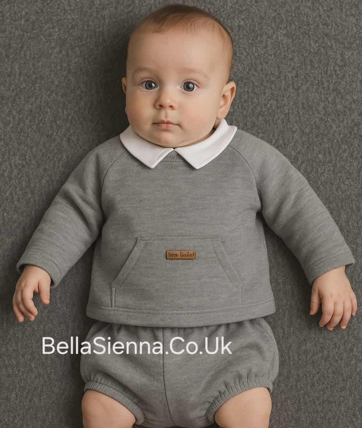 Mac ilusion Baby Boys Stylish Three Piece Outfit 8310 Grey