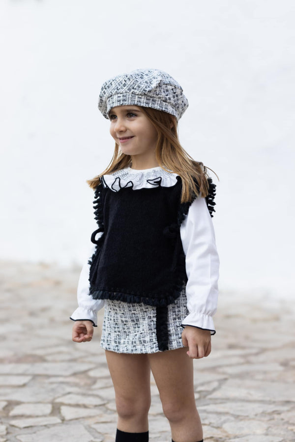 Calamaro Girls Black Supersoft Jumper - 14025