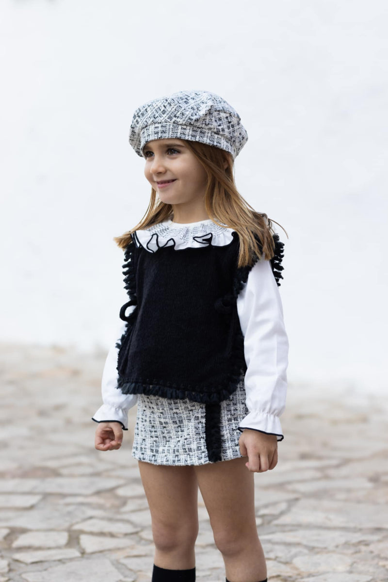 Calamaro Girls Black Supersoft Jumper - 14025