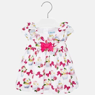 Mayoral Girls Perfume Print Dress With Bow 1924
