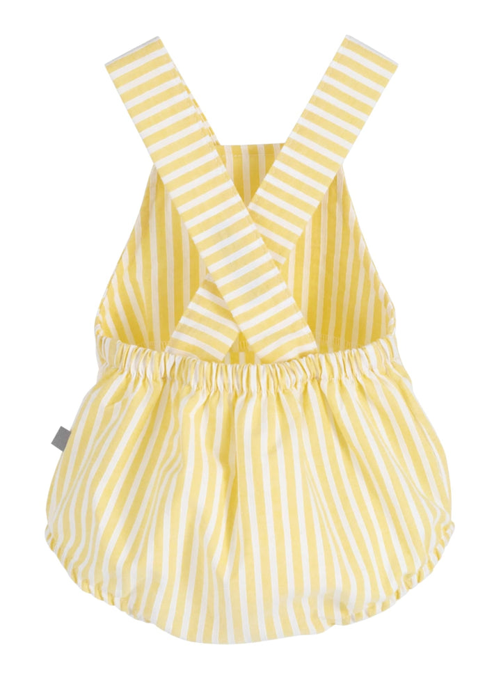 Calamaro Baby Boys Lemon Striped Romper - 32472