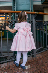 Naxos Girls Pink Smocked Dress 7623