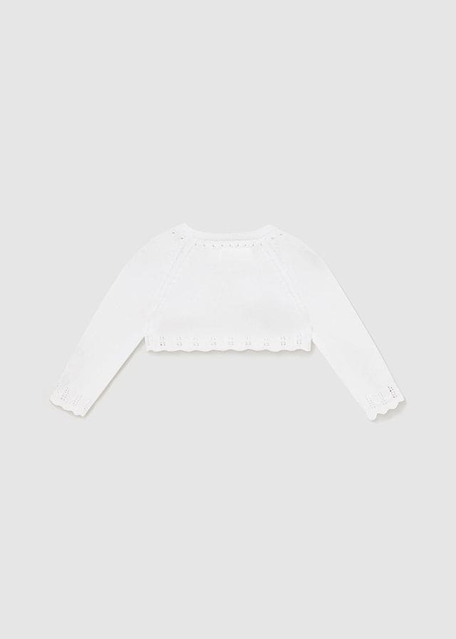 Mayoral Baby Girls White Cardigan - 318
