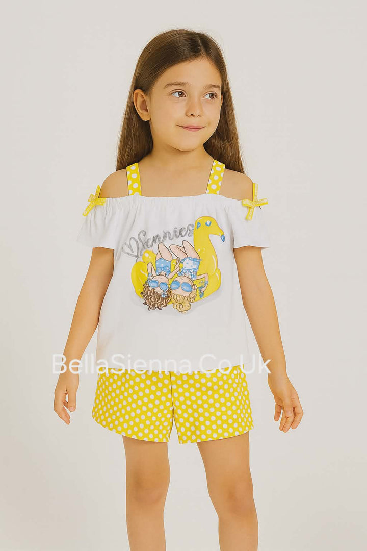 Mayoral Girls Cold Shoulder Short Set 3213