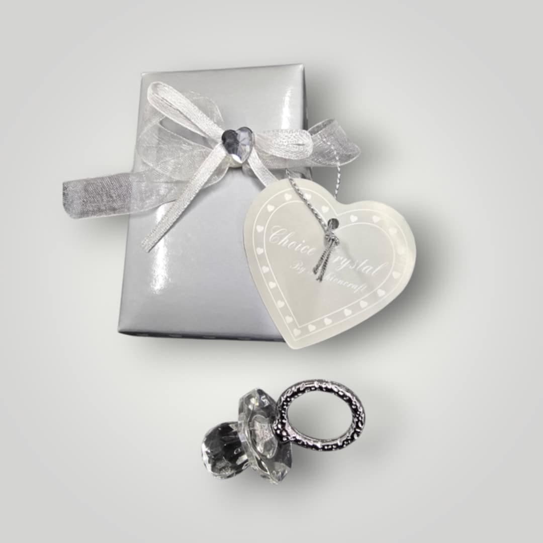 Crystal Temptations Pram Charm Silver Plated With Clear Crystal