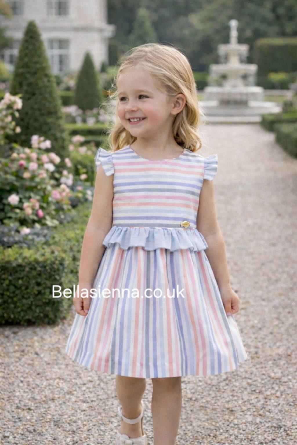 Miranda Girls Striped Dress - 604 V