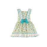 Miranda Turquoise & White Floral Dress - 0618