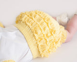 Little A Lemon & White "JAZZY" Poplin Jam Pants Set - LA24106