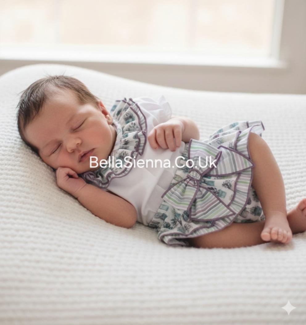 Calamaro Girls Two Piece Top & Frilly Jam Pants Skirt Set - 11160