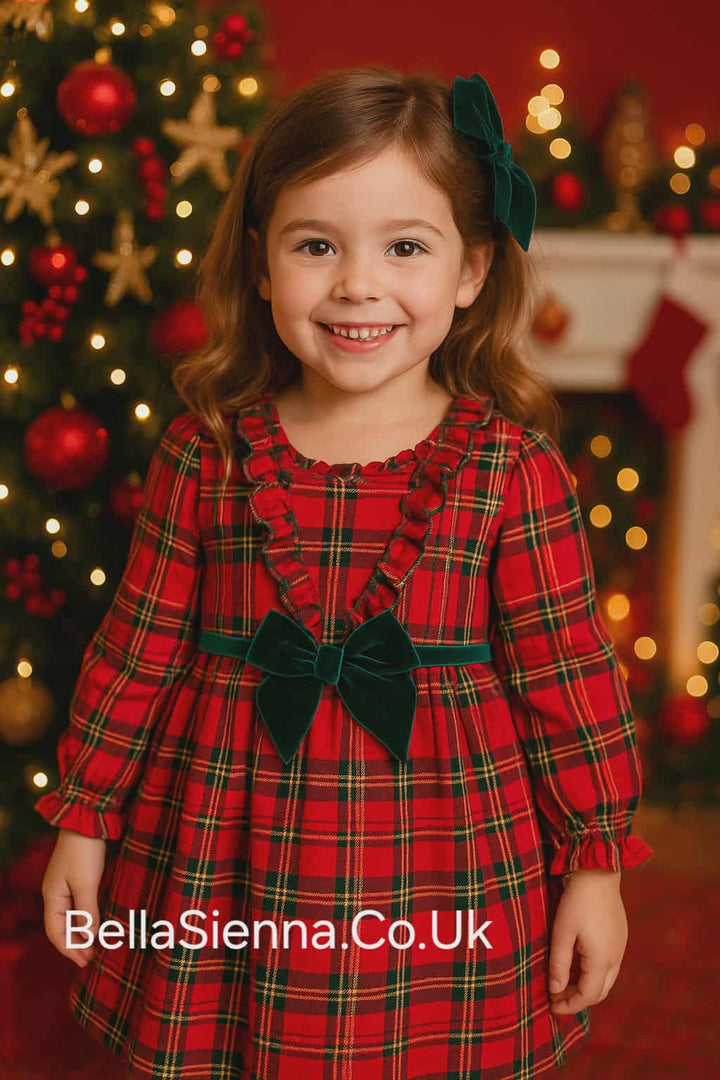 Calamaro Red Tartan Dress -21284