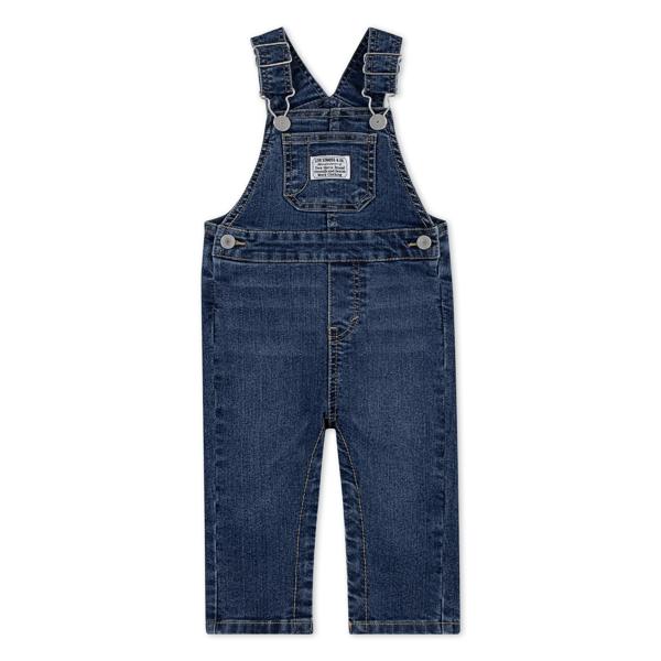 Levi's Kids White/Red Long Sleeved T-shirt & Dungaree Set