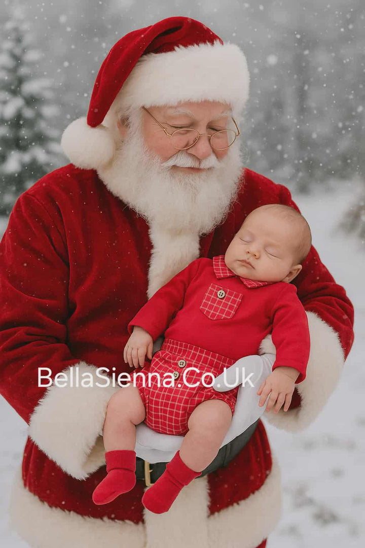 Mintini Red Top & Jam Pants Set - MB5118