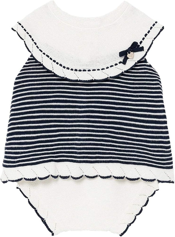 Mayoral Navy & White Fine Knit Set - 1298