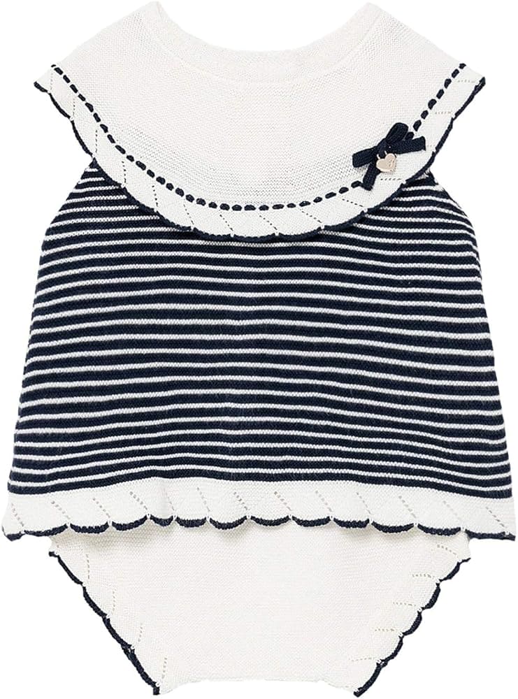 Mayoral Navy & White Fine Knit Set - 1298