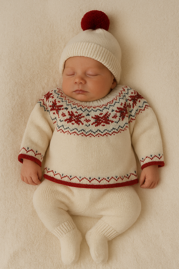 Mac ilusion Baby Boys Three Knitted Set - 9819 - NATURAL