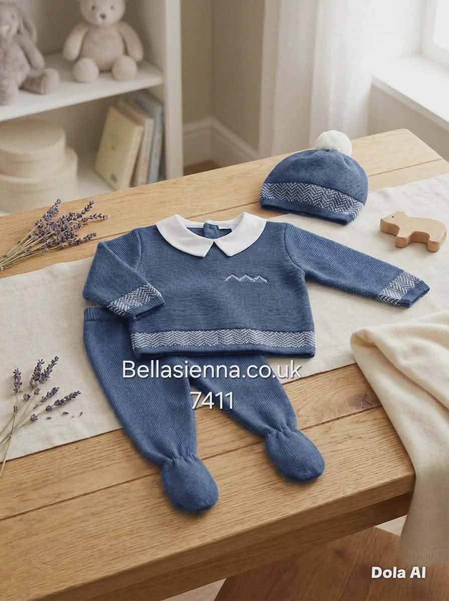 Mac Ilusion Baby Boys Three Piece Knitted Set 7411