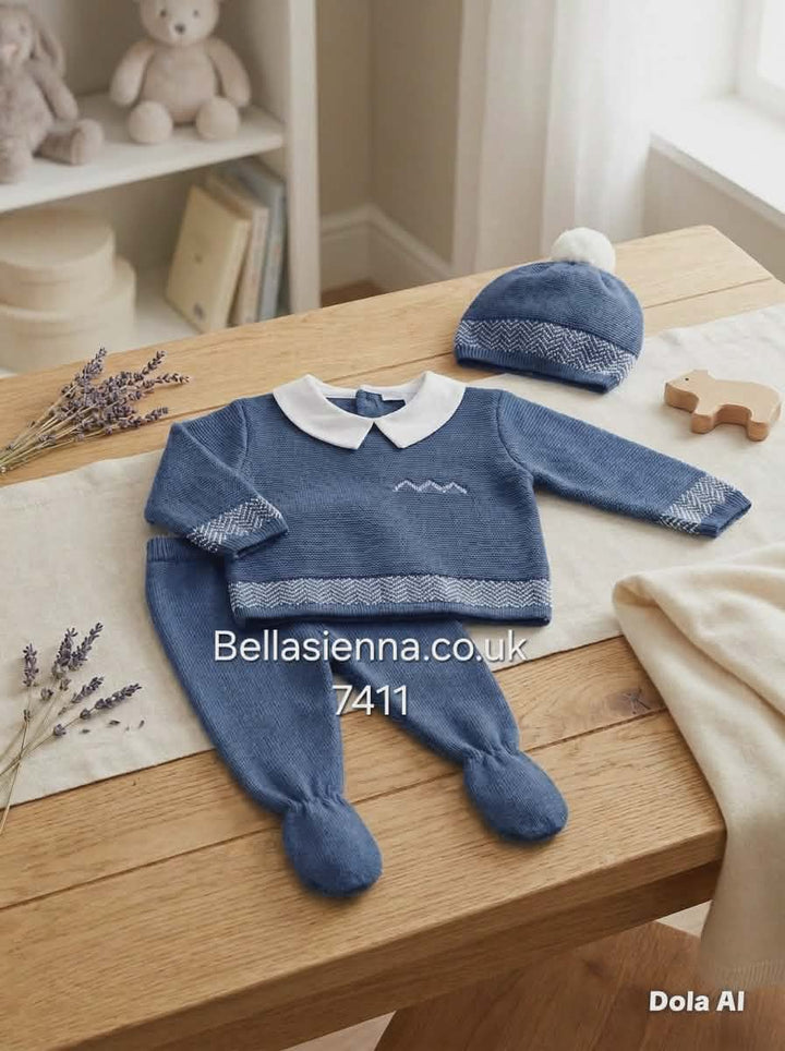 Mac Ilusion Baby Boys Three Piece Knitted Set 7411