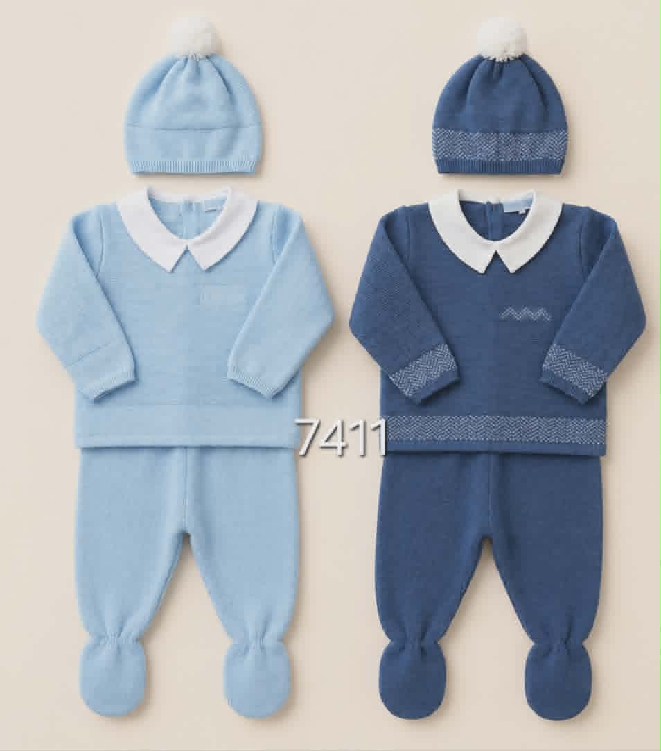 Mac Ilusion Baby Boys Three Piece Knitted Set 7411