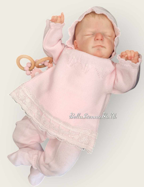 Mac Ilusion  Newborn Baby  Three Piece Outfit 7416 Pink