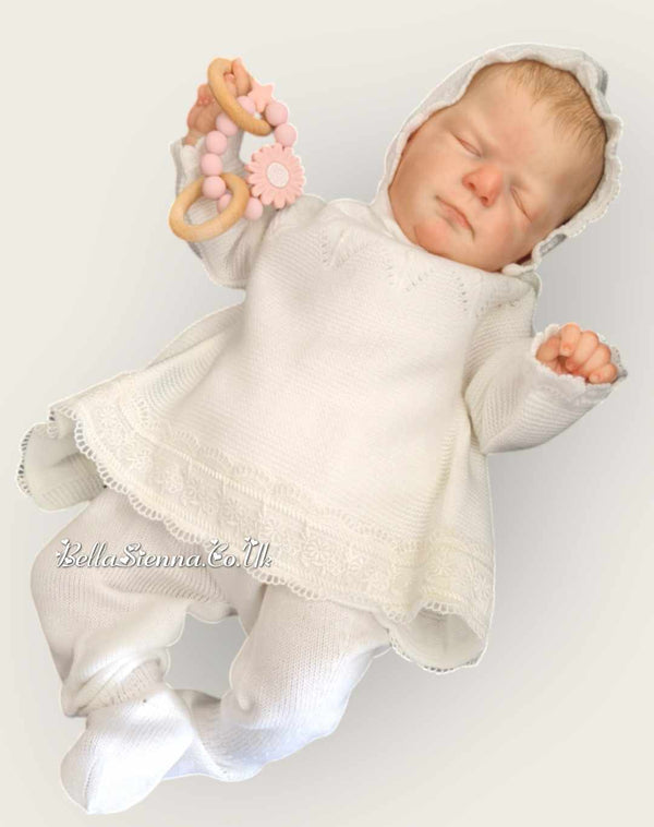 Mac Ilusion Baby  Newborn  Three Piece Outfit 7416 White (Blanco)